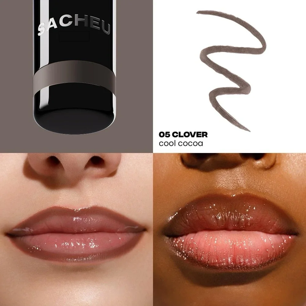 Sacheu Peel-Off Lip Liner Stay-N 05 Clover Cool Cocoa 0.12 fl oz/3.5 mL NIB - Picture 4 of 4